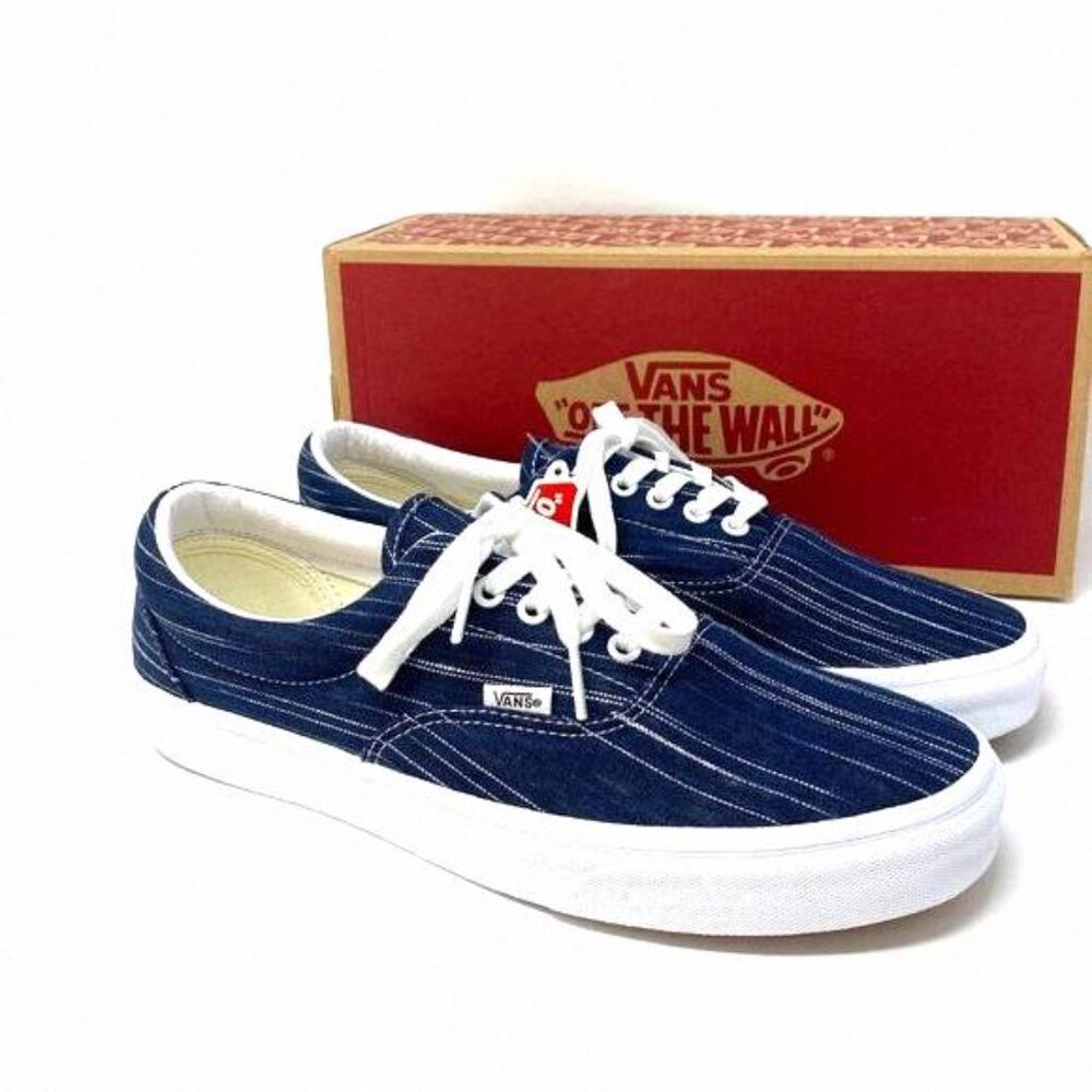 💖MEGA SALE💖VANS Era Suiting Blue Navy Stripes VN0A4U392RI Men's Textile Casual - Picture 2 of 12